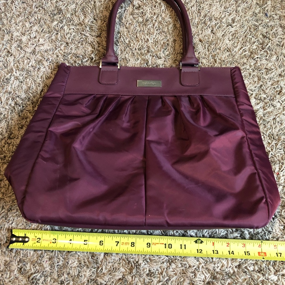 Calvin Klein Dark Purple Purse Shoulder Bag - Picture 5 of 8